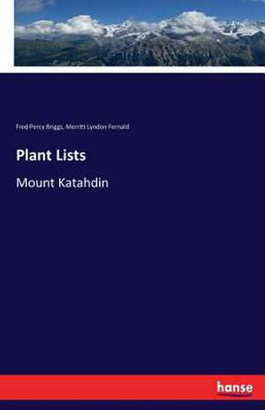 Plant Lists de Fred Percy Briggs