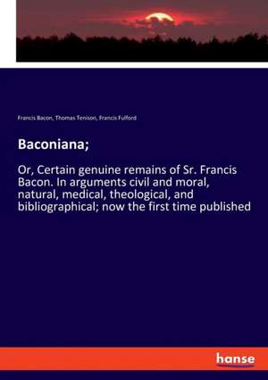 Baconiana; de Francis Bacon