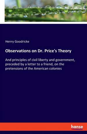 Observations on Dr. Price's Theory de Henry Goodricke