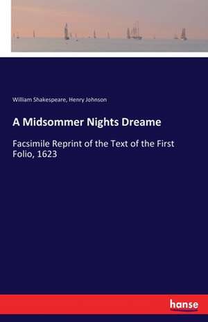 A Midsommer Nights Dreame de William Shakespeare