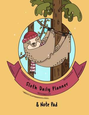 Sloth Daily Planner And Note Pad de Fanny Kind