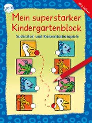 Mein superstarker Kindergartenblock. Suchrätsel und Konzentrationsspiele de Katja Schmiedeskamp