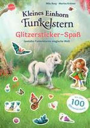 Kleines Einhorn Funkelstern. Glitzersticker-Spaß. Gestalte Funkelsterns magische Welt de Mila Berg