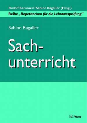 Sachunterricht de Sabine Ragaller