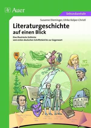 Literaturgeschichte auf einen Blick de Susanne Dieminger