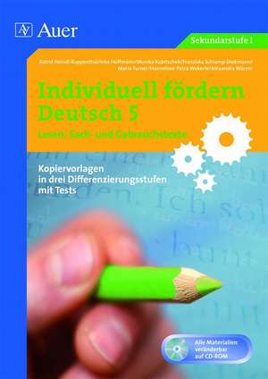 Individuell fördern 5 Lesen: Sachtexte de U. A.