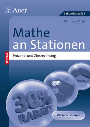 Mathe an Stationen Prozent- und Zinsrechnung de Christiane Grote