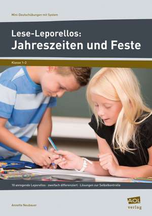 Lese-Leporellos: Jahreszeiten und Feste Kl. 1/2 de Annette Neubauer