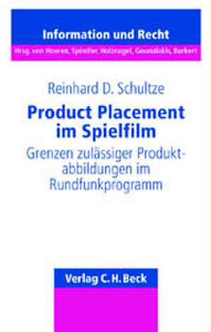 Product Placement im Spielfilm de Reinhard D. Schultze