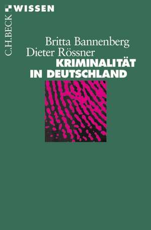 Kriminalität in Deutschland de Britta Bannenberg