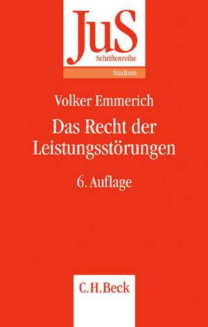 Das Recht der Leistungsstörungen de Volker Emmerich