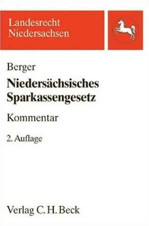 Niedersächsisches Sparkassengesetz de Klaus Berger