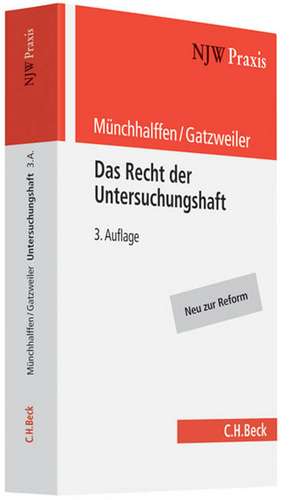 Das Recht der Untersuchungshaft de Gaby Münchhalffen