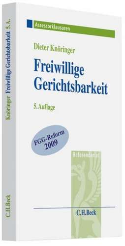 Freiwillige Gerichtsbarkeit de Dieter Knöringer