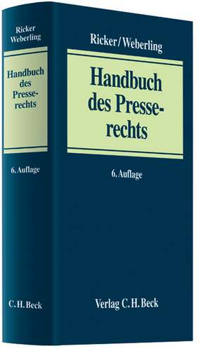 Handbuch des Presserechts de Martin Löffler