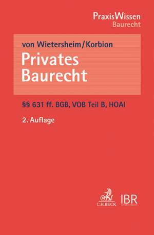 Privates Baurecht de Mark von Wietersheim