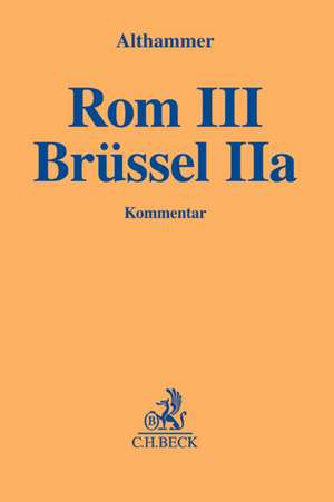 Brüssel IIa Rom III de Christoph Althammer