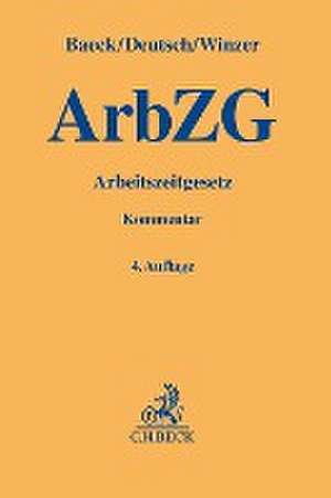 Arbeitszeitgesetz de Ulrich Baeck