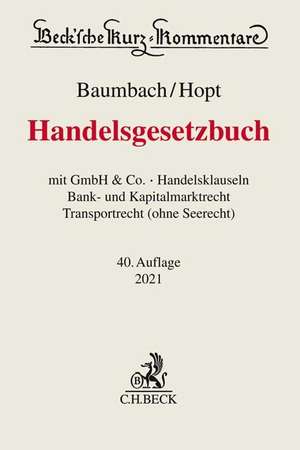 Handelsgesetzbuch de Klaus J. Hopt