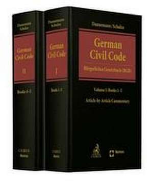 German Civil Code Volume I and II de Gerhard Dannemann