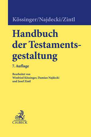 Handbuch der Testamentsgestaltung de Heinrich Nieder