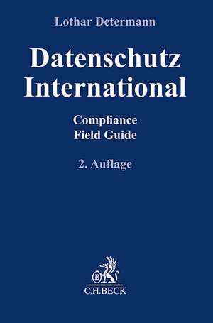 Datenschutz International de Lothar Determann