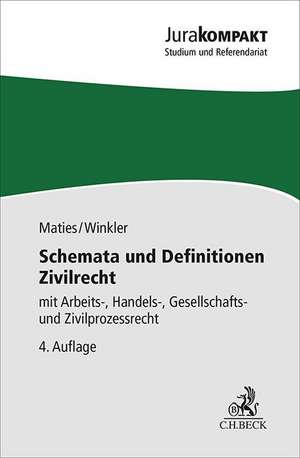 Schemata und Definitionen Zivilrecht de Martin Maties