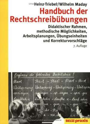 Handbuch der Rechtschreibübungen de Heinz Triebel