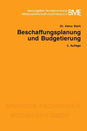 Beschaffungsplanung und Budgetierung de Heinz Stark