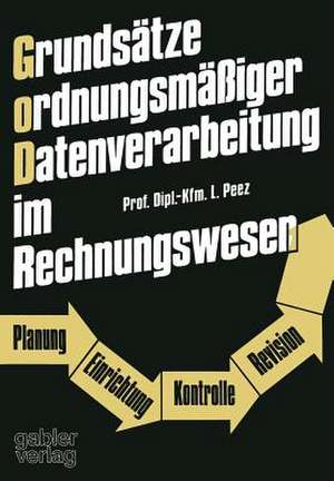 Grundsätze ordnungsmäßiger Datenverarbeitung im Rechnungswesen: Planung — Einrichtung — Kontrolle — Revision de Leonhard Peez