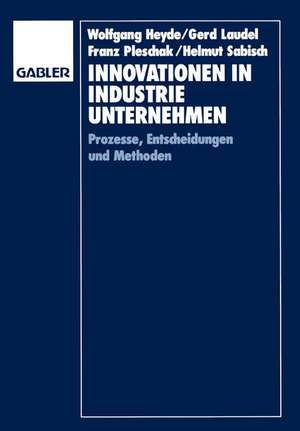 Innovationen in Industrieunternehmen: Prozesse, Entscheidungen und Methoden de Wolfgang Heyde