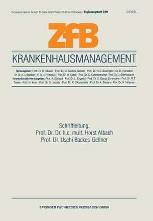 Krankenhausmanagement de Horst Albach