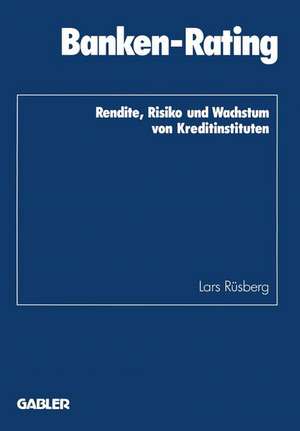 Banken-Rating: Rendite, Risiko und Wachstum von Kreditinstituten de Lars Rüsberg