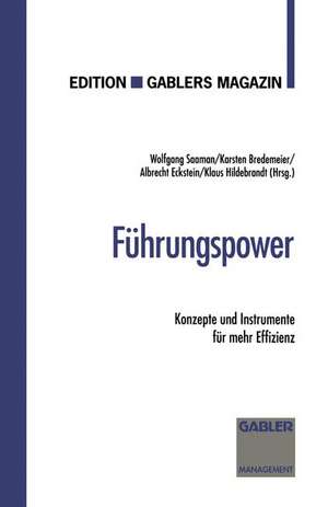 Führungspower: Konzepte und Instrumente für mehr Effizienz de Wolfgang Saaman