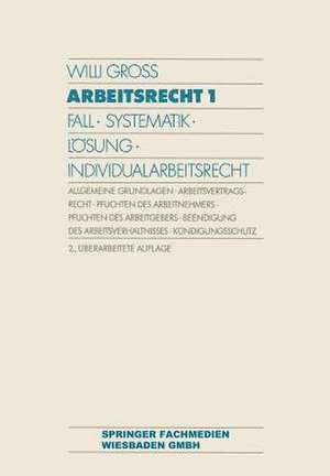 Arbeitsrecht 1: Fall · Systematik · Lösung · Individualarbeitsrecht de Willi Gross