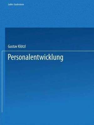 Personalentwicklung de Gustav Klötzl