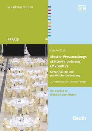 Muster-Versammlungsstättenverordnung (MVStättVO) de Kerstin Klode