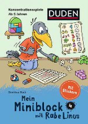 Mein Miniblock mit Rabe Linus - Konzentrationsspiele de Dorothee Raab