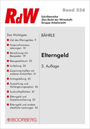 Elterngeld de Ralph Jürgen Bährle