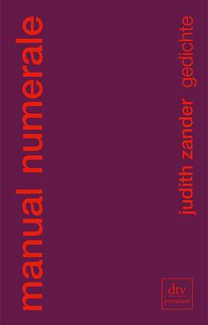 manual numerale de Judith Zander