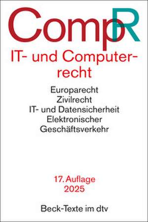 IT- und Computerrecht de Jochen Schneider