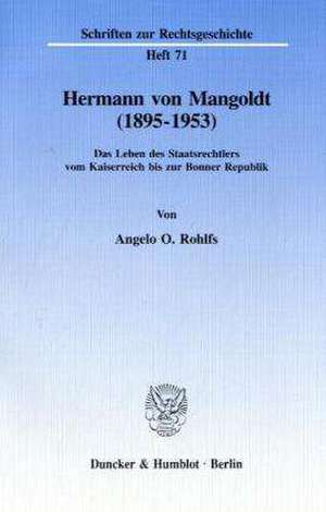 Hermann von Mangoldt (1895 - 1953) de Angelo O. Rohlfs