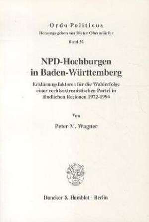 NPD-Hochburgen in Baden-Württemberg. de Peter M. Wagner