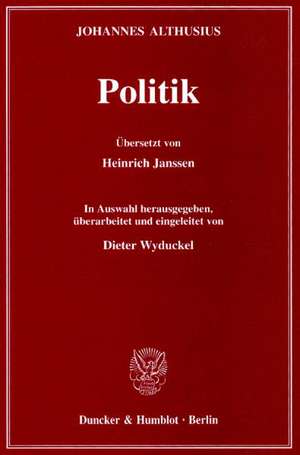 Politik de Johannes Althusius