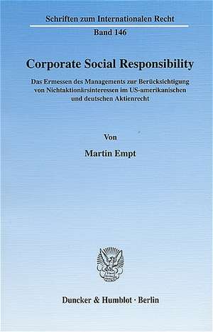 Corporate Social Responsibility de Martin Empt