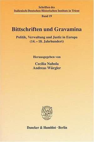 Bittschriften und Gravamina de Cecilia Nubola