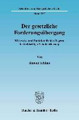 Der gesetzliche Forderungsübergang de Simone Schims