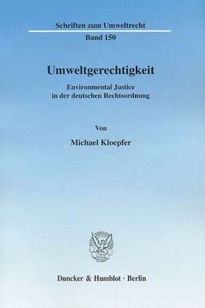 Umweltgerechtigkeit de Michael Kloepfer