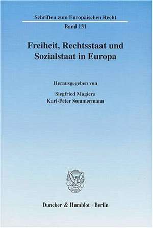 Freiheit, Rechtsstaat und Sozialstaat in Europa de Siegfried Magiera