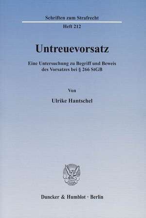 Untreuevorsatz de Ulrike Hantschel